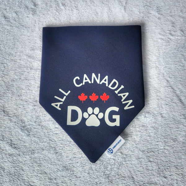 All Canadian Dog Snap-On Bandana