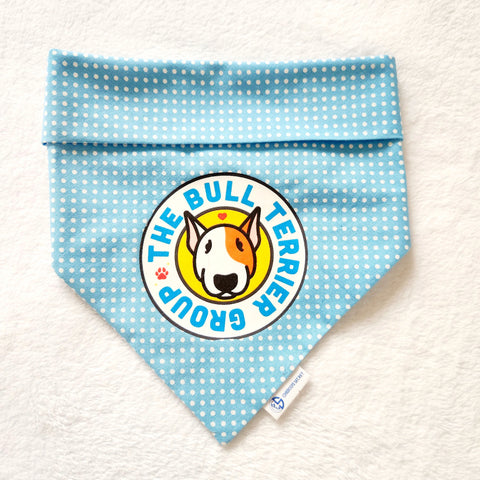 The Bull Terrier Group Snap-On Bandana - Blue